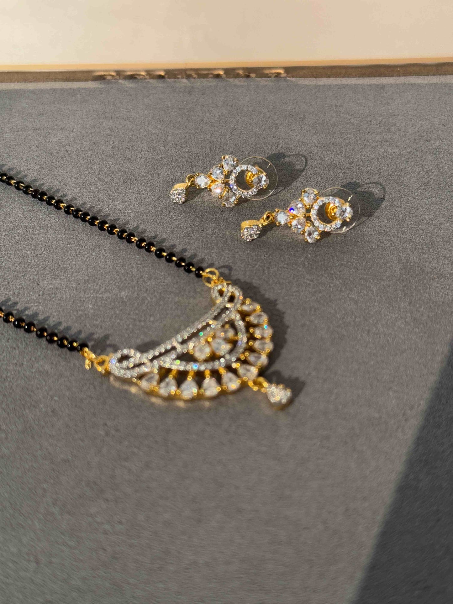 CZ MICRO GOLD PLATED MANGAL SUTRA
