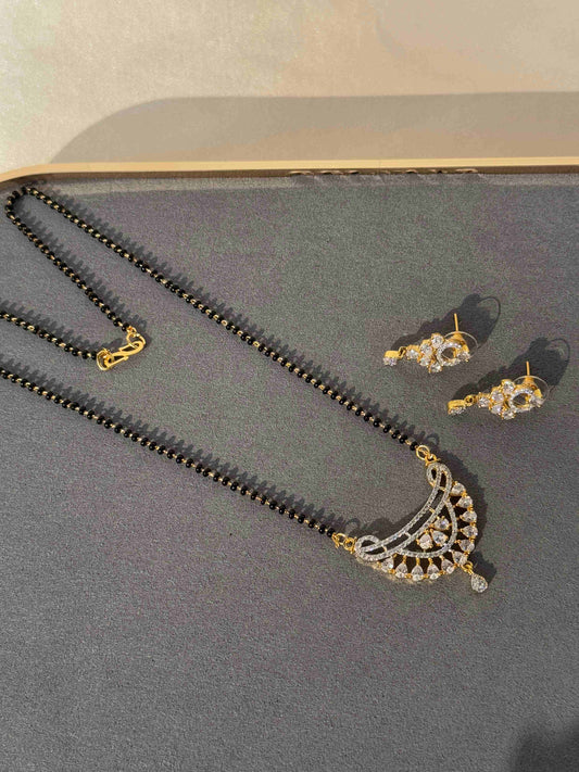 CZ MICRO GOLD PLATED MANGAL SUTRA