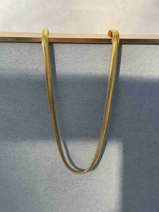 MEN’S 18k GOLD PLATED CHAIN -6.5 MM