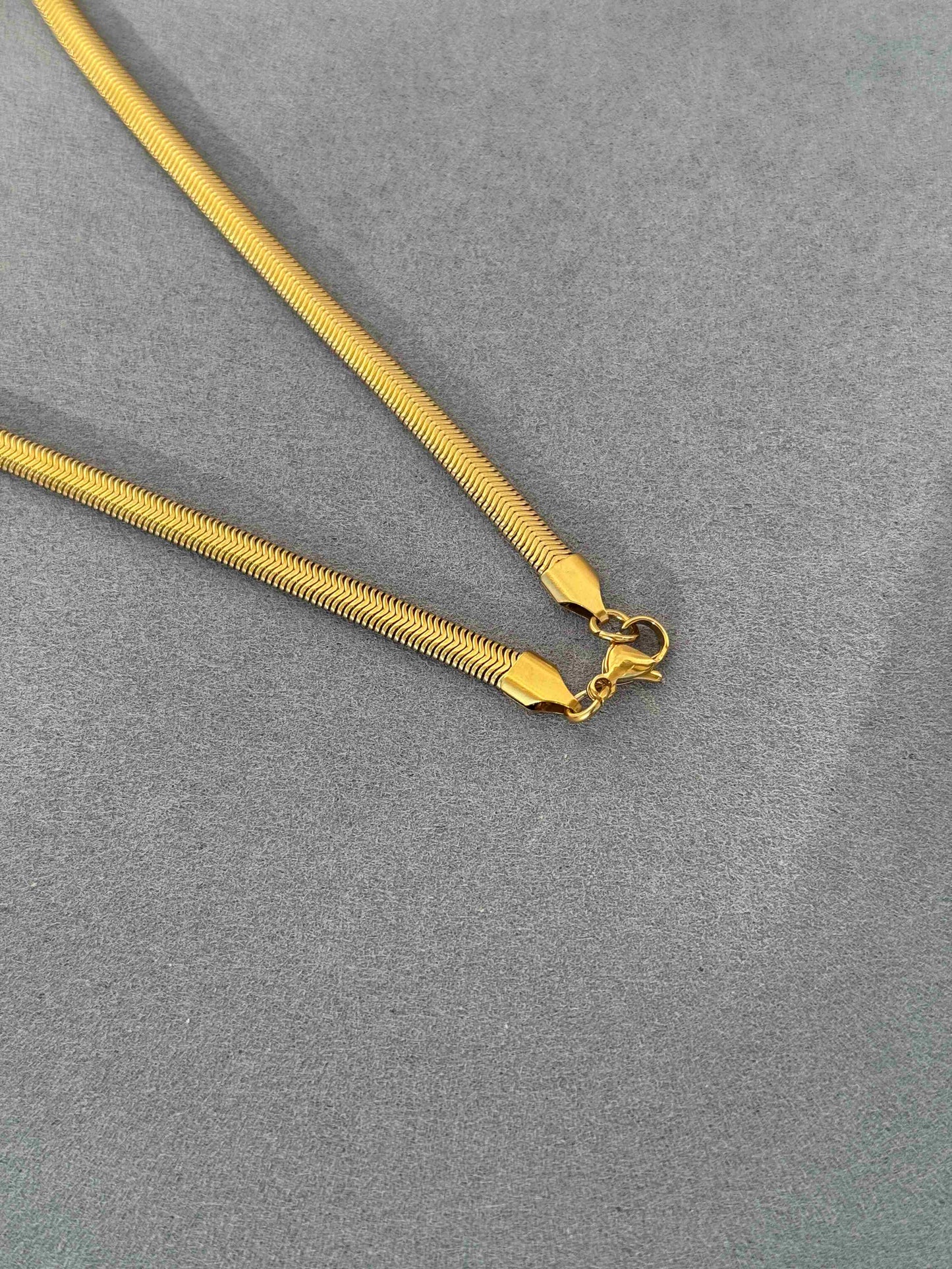 MEN’S 18k GOLD PLATED CHAIN -6.5 MM
