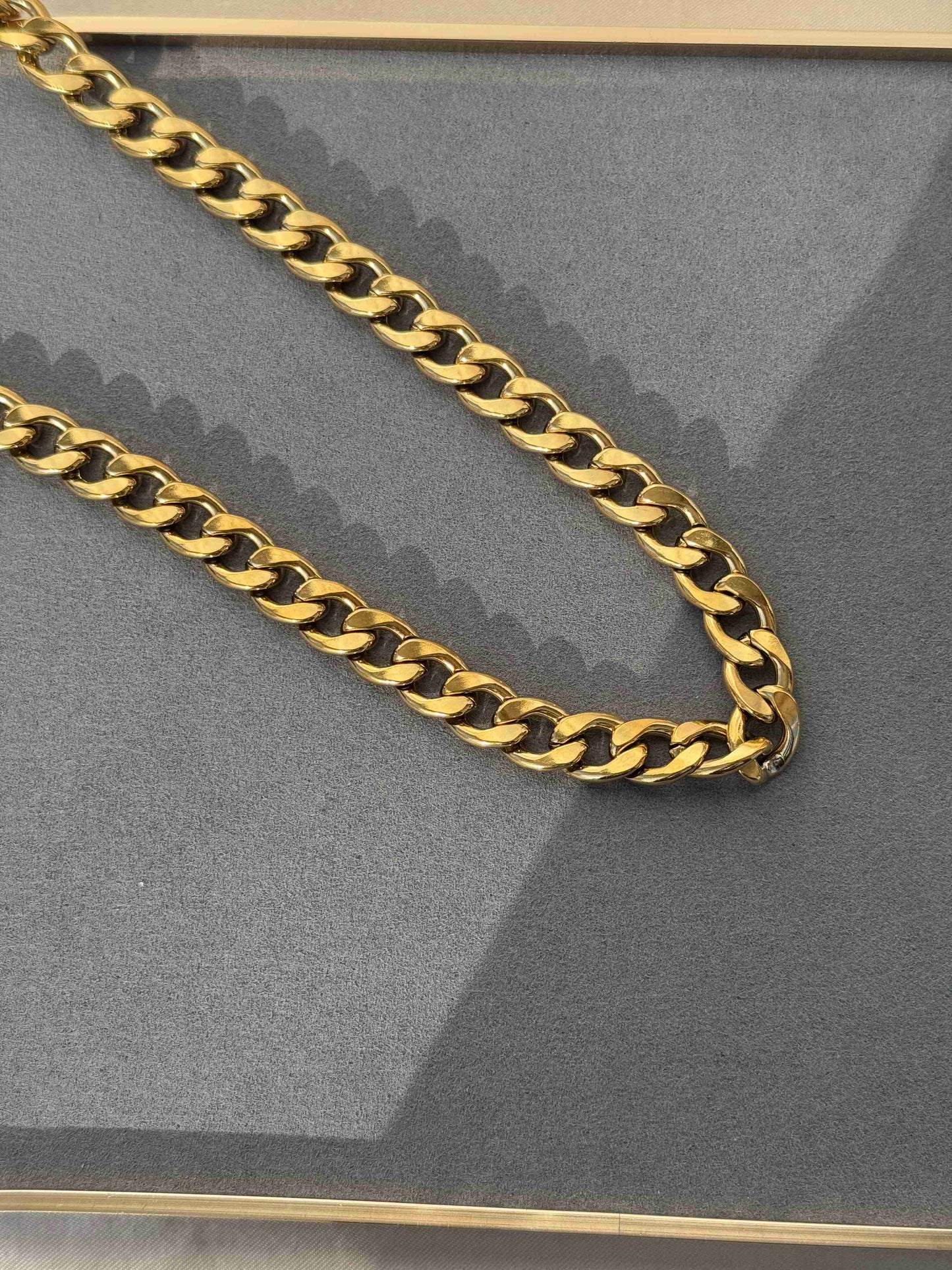 CUBANS MICRO GOLD PLATED CHAINS - 12.5 MM