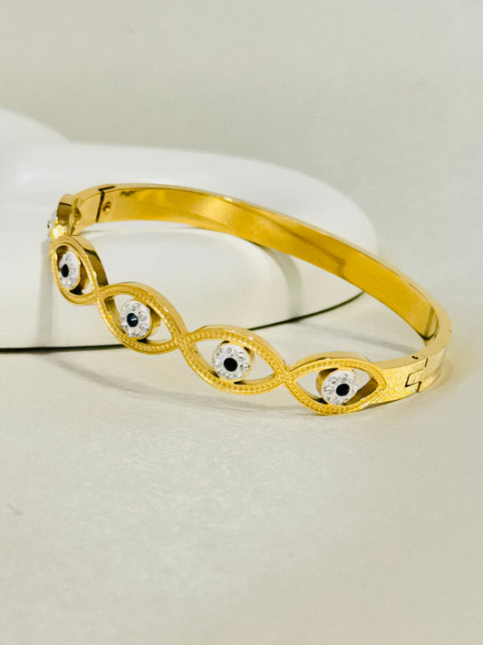 EVIL EYE 18K GOLD PLATED ANTI TARNISH BRACELET