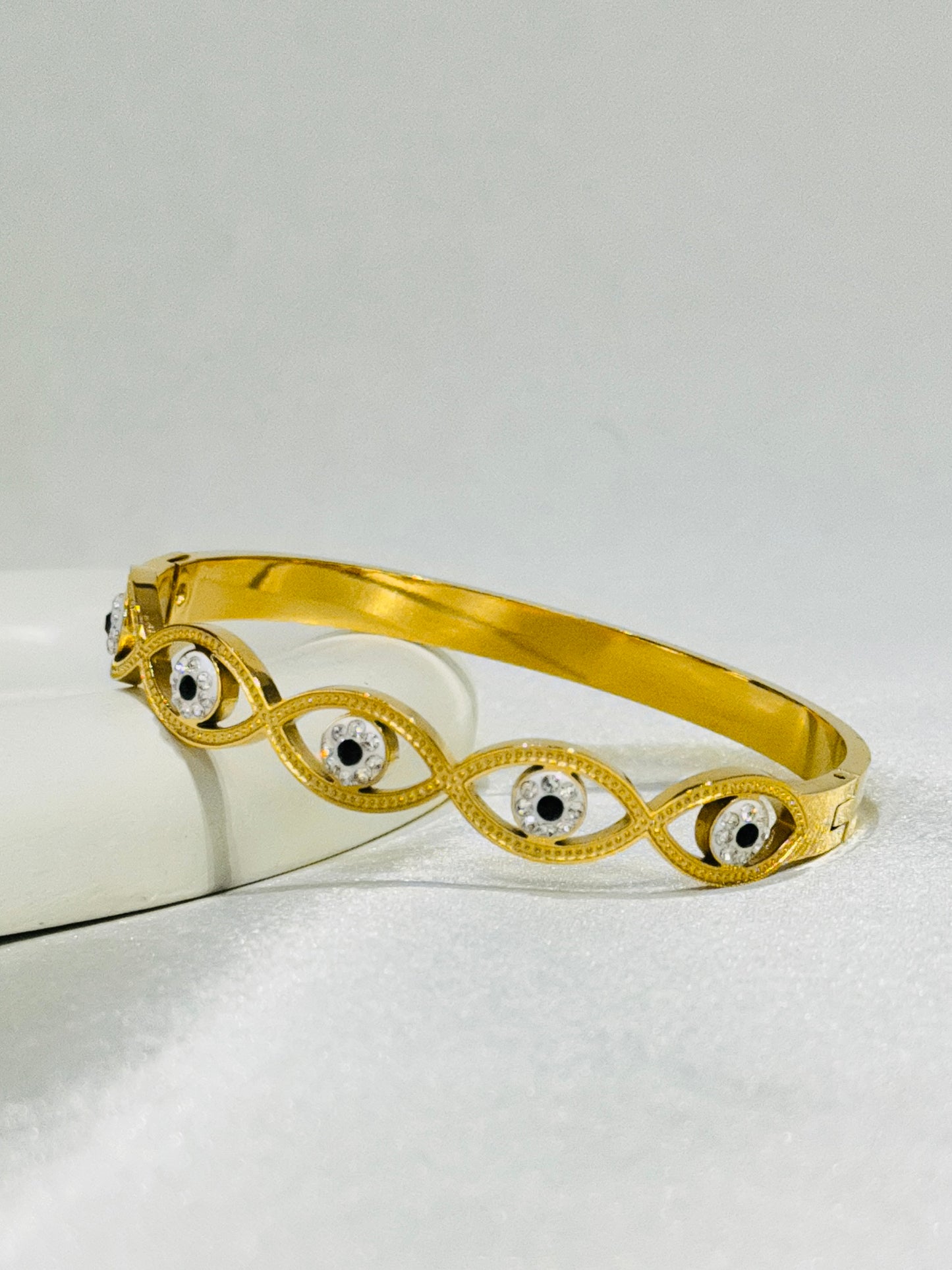EVIL EYE 18K GOLD PLATED ANTI TARNISH BRACELET