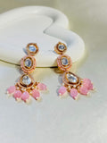 MOISSANITE POLKI DROP EARRINGS