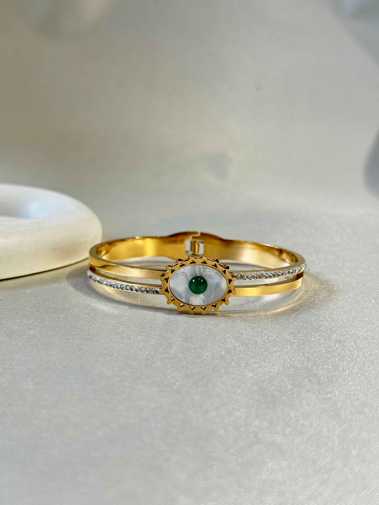 EVIL EYE 18K GOLD PLATED ANTI TARNISH BRACELET