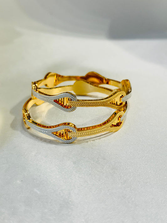 ANTIQUE MICRO GOLD PLATED BANGLES