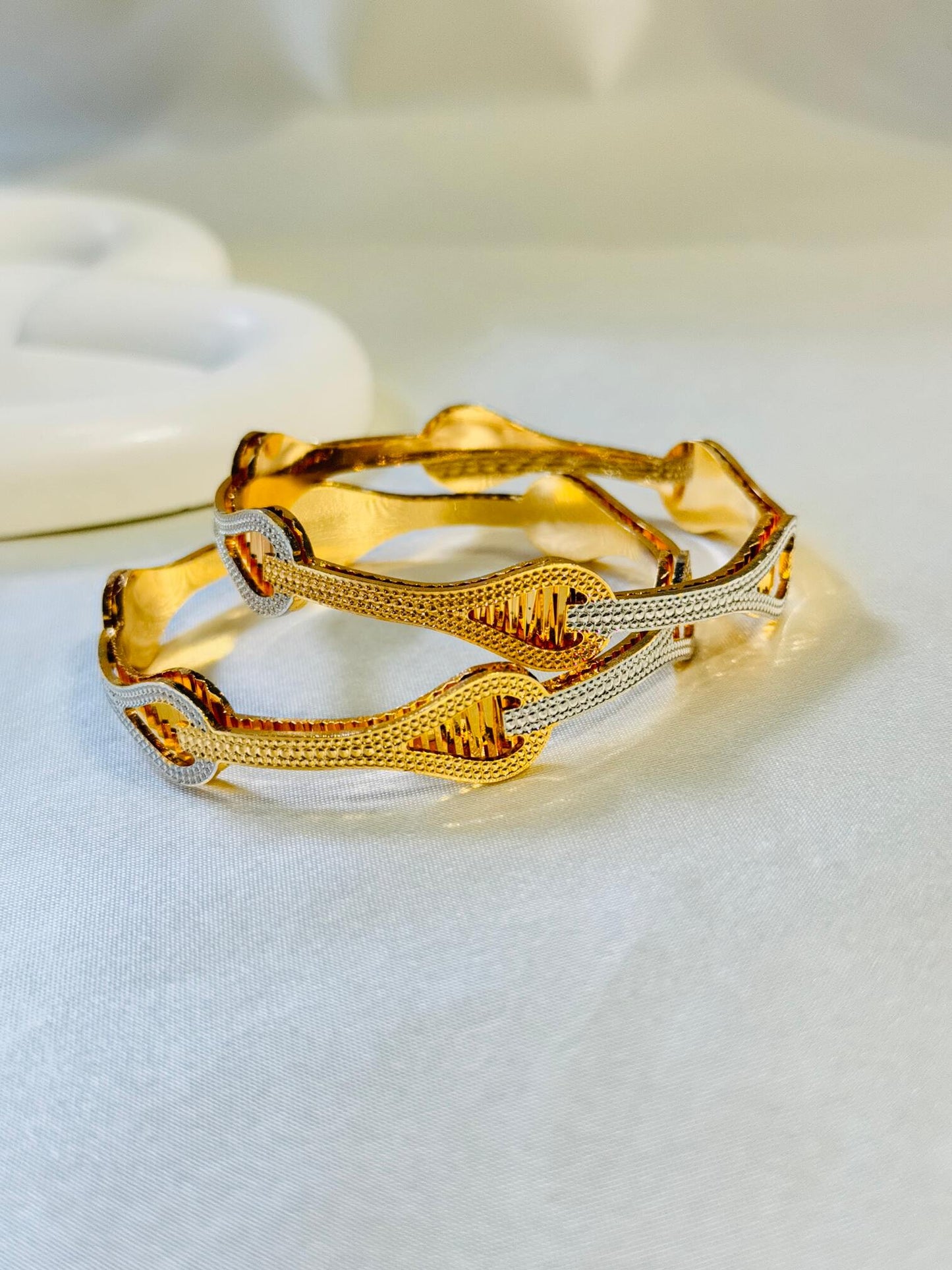 ANTIQUE MICRO GOLD PLATED BANGLES