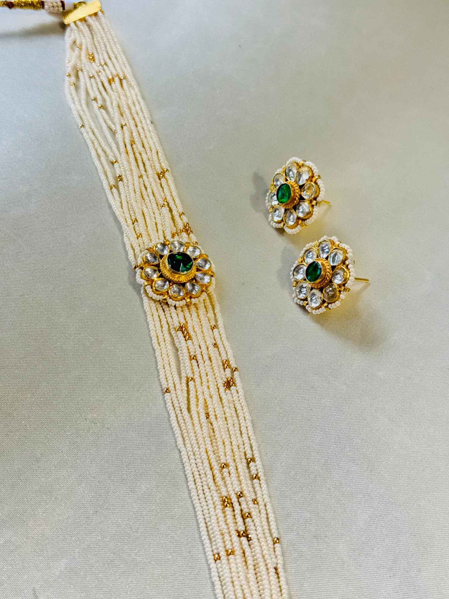 PAACHI KUNDAN EMERALD CHOKER