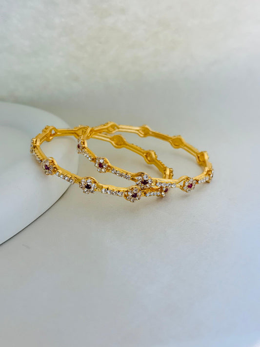 ANTIQUE MICRO GOLD PLATED BANGLES