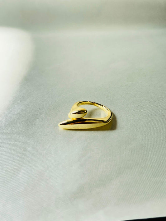 18K GOLD PLATED ADJUSTABLE RING