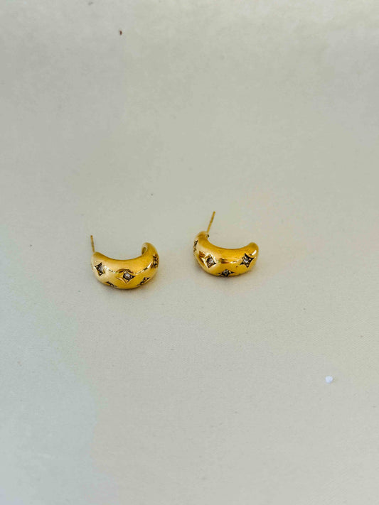 18K GOLD PLATED ANTI TARNISH EARRINGS
