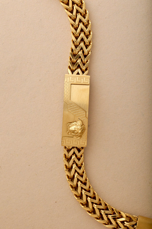 MEN’S GOLD PLATED BRACELET - 12 MM