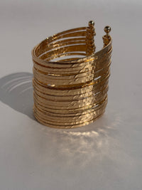 WIDE OPEN 18k BANGLE CUFF BRACELET