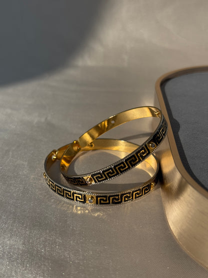 ANTIQUE MICRO GOLD PLATED BANGLES