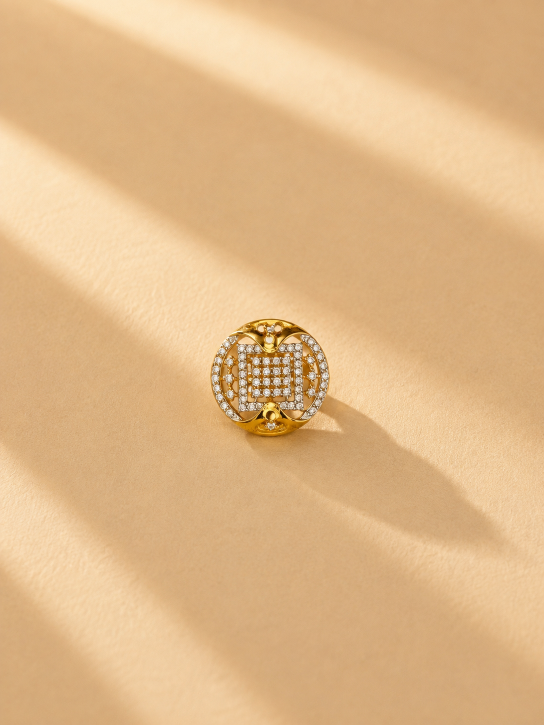 Rajmudra Ratna Imperial Micro Gold Plated AD Ring