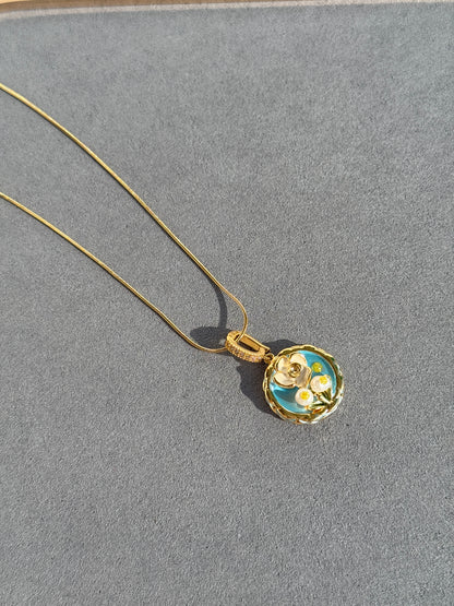 MOP CHAIN PENDANT SET