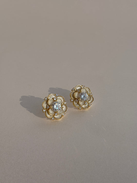 Cz Gold Plated Studs