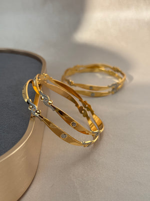 MICRO GOLD PLATED ANTI TARNISH BANGLES