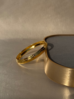 MENS GOLD PLATED ANTI TARNISH KADA