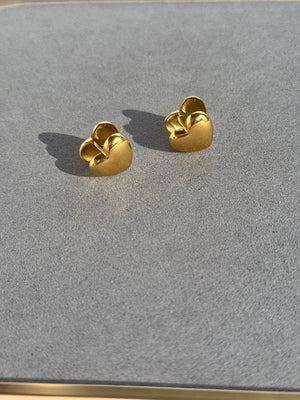HEART 18k GOLD PLATED EARRINGS
