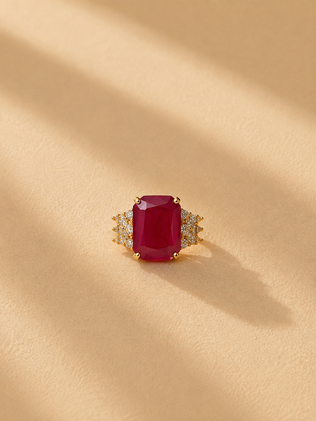 Raktima Raj Regal Crimson Statement Ring