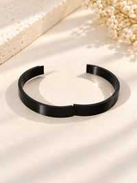 Matte Black Minimal Bracelet