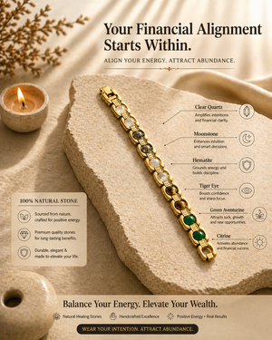 Rinmukteshwar Siddh Metal Dhan Yog Bracelet - Gold