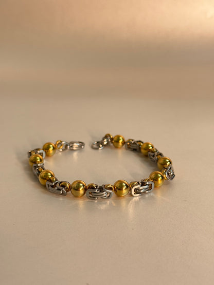 DUAL TONE ROYAL LINK BRACELET