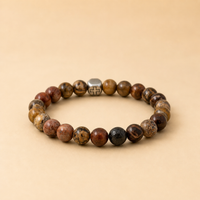 Earth & Spirit Mahogany Obsidian & Bronzite Faith Bracelet