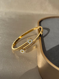 FLOWER 18k GOLD PLATED BRACELET
