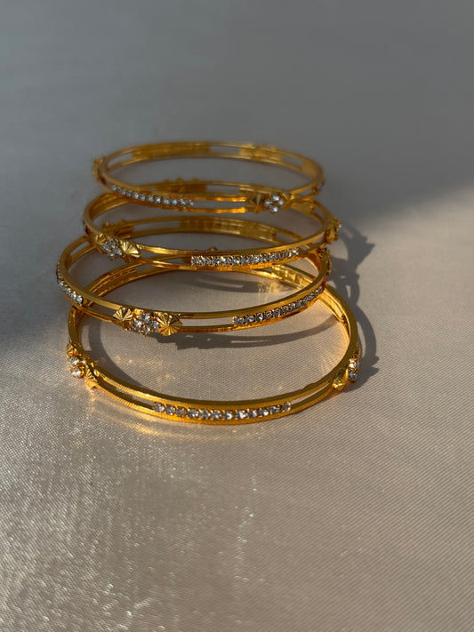MICRO GOLD PLATED ANTI TARNISH BANGLES