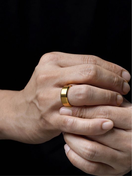 BOLD 18k GOLD PLATED MEN’S RINGS