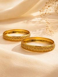 Saanvi Nakshatra Micro Gold Plated Bangles