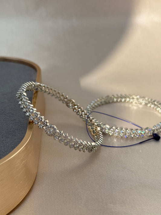 SILVER AD BANGLES