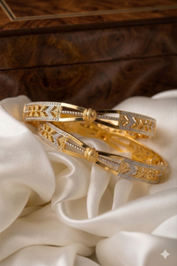 ANTIQUE MICRO GOLD PLATED BANGLE