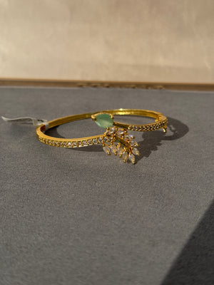 CZ EMERALD MICRO GOLD BRACELET