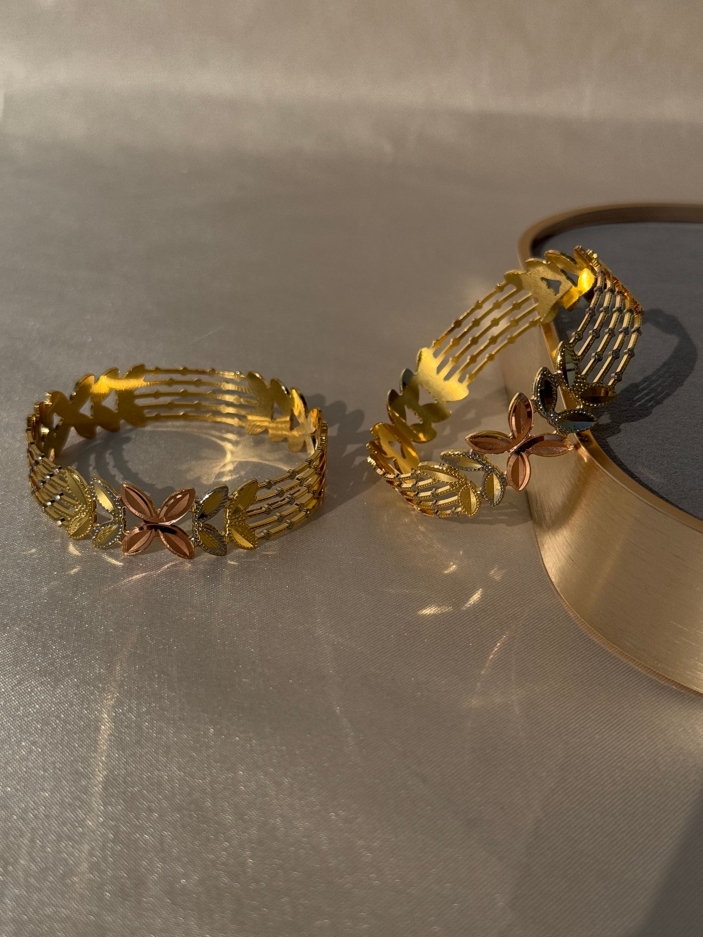 ANTIQUE MICRO GOLD PLATED BANGLES