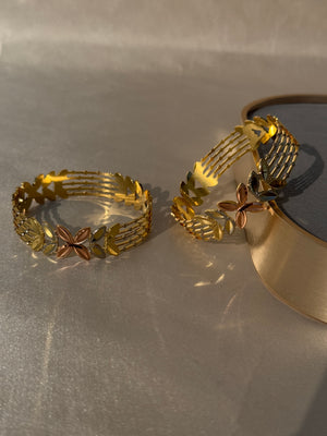 ANTIQUE MICRO GOLD PLATED BANGLES