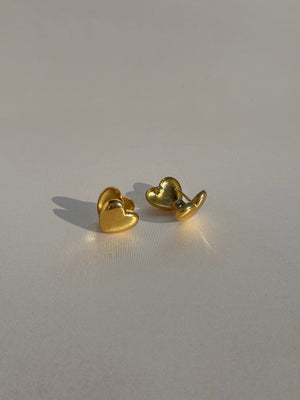 HEART 18k GOLD PLATED EARRINGS