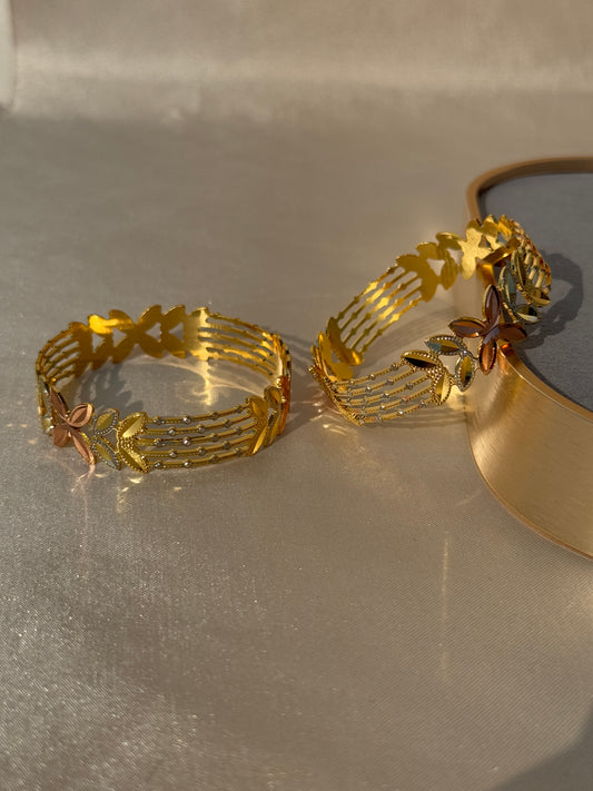 ANTIQUE MICRO GOLD PLATED BANGLES
