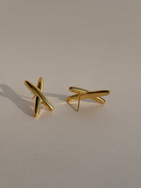 X 18k GOLD PLATED EARRINGS
