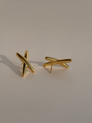 X 18k GOLD PLATED EARRINGS