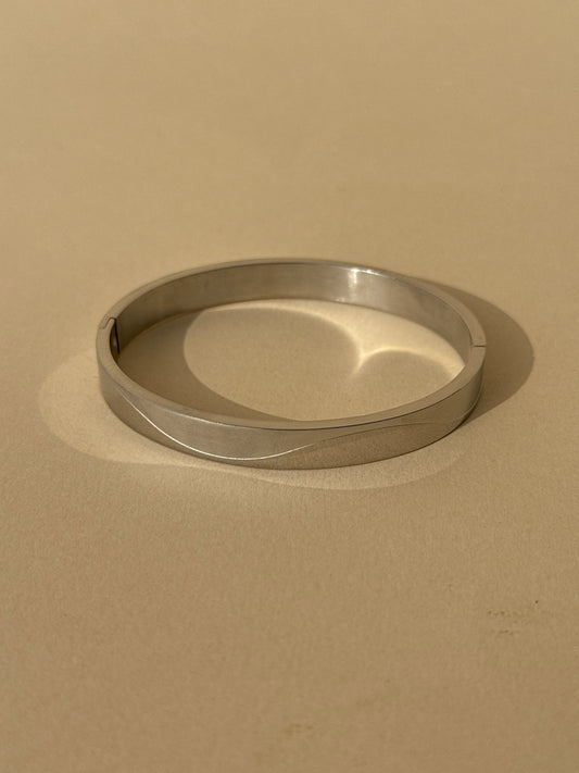 Silver-Tone Minimal Bracelet