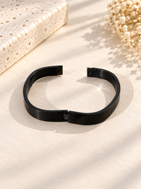 Matte Black Minimal Bracelet
