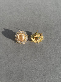 CZ NATURAL PEARLS STUDS