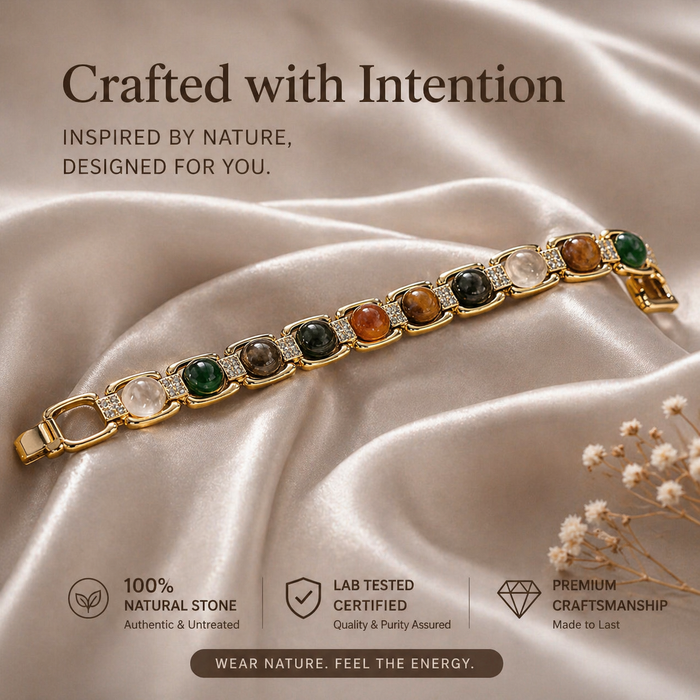 Rinmukteshwar Siddh Metal Dhan Yog Bracelet - Gold — natural origin