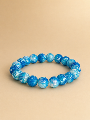 Aqua Serenity Natural Stone Bracelet – Balance, Protection & Inner Peace