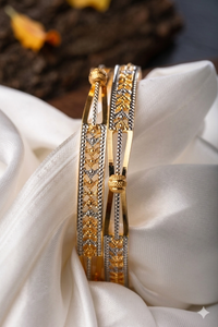 ANTIQUE MICRO GOLD PLATED BANGLE