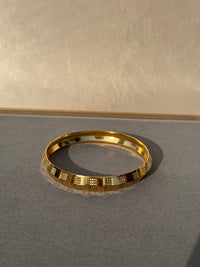 MENS GOLD PLATED ANTI TARNISH KADA