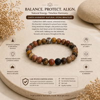 Earth & Spirit Mahogany Obsidian & Bronzite Faith Bracelet